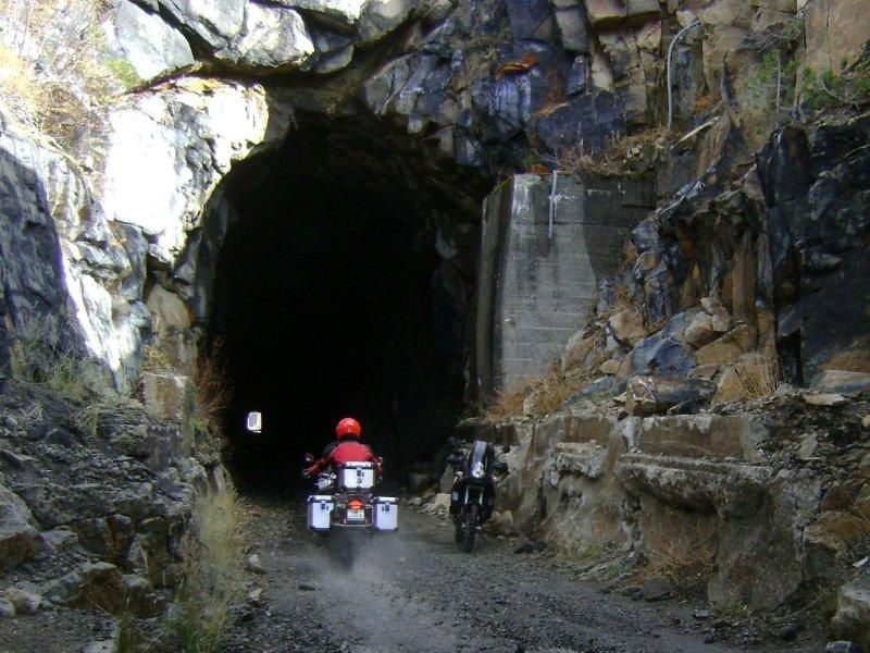 People Enjoying Donner Abandon Tunnels
